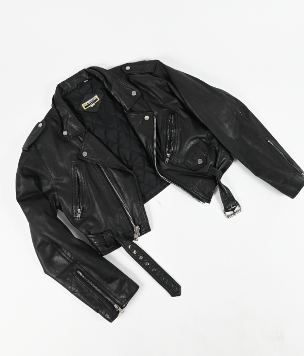 ME TO YOU Leather cropped jacket Fashion