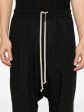 RICK OWENS - Men Drawstring Cropped Pantaloni For Discount