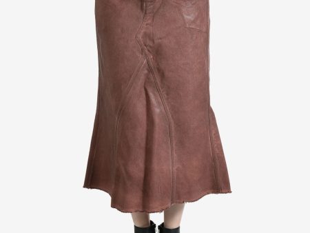 RICK OWENS DRKSHDW - Women Gonna In Denim - Godet Skirt Fashion