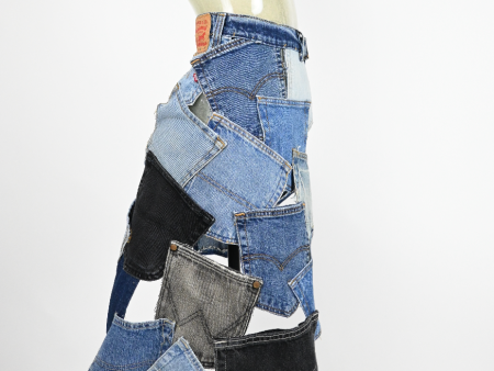 Denim Pocket Skirt (you choose waist size) Sale