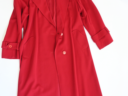 Vintage Red trench coat Online