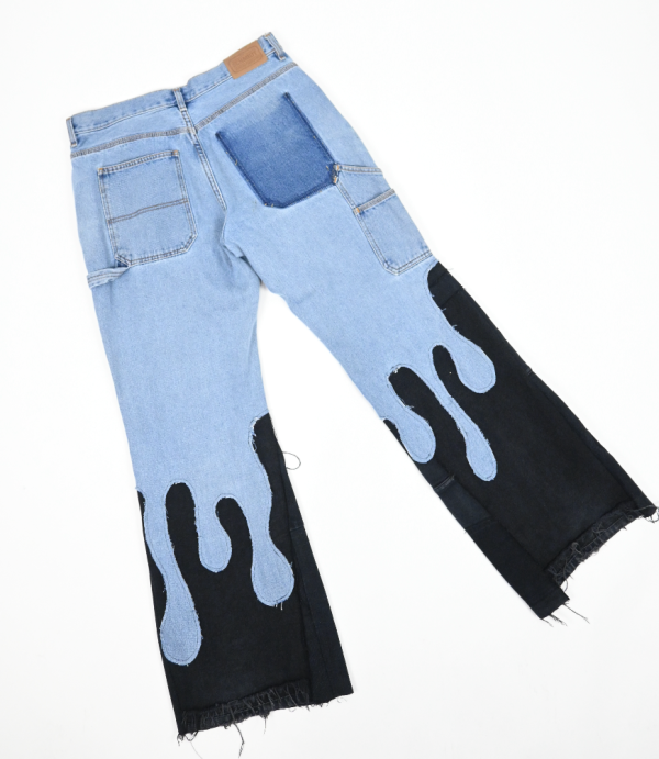 Denim Drip Pants (34  Waist) Cheap