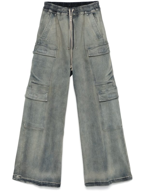 RICK OWENS DRKSHDW - Women Denim Double Cargo Jumbo Belas Online Sale