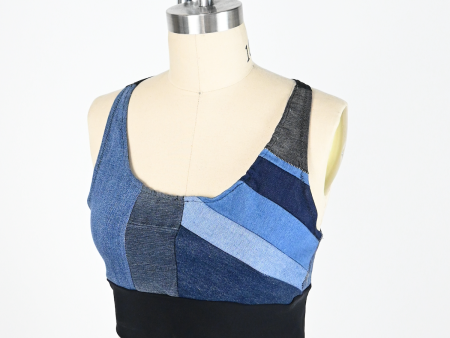 Denim Sports Bra (multiple sizes available) Online now