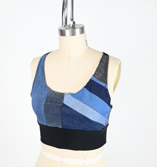 Denim Sports Bra (multiple sizes available) Online now