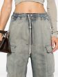 RICK OWENS DRKSHDW - Women Denim Double Cargo Jumbo Belas Online Sale