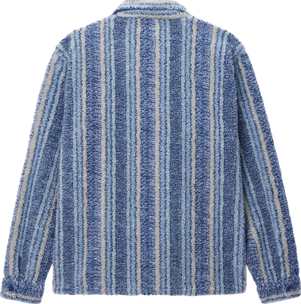 STUSSY - Men Stripe Sherpa Shirt Fashion