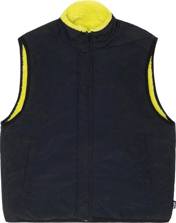 STUSSY - Men Sherpa Reversible Vest Online Hot Sale