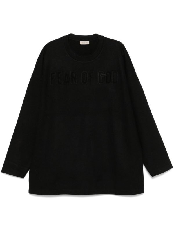 FEAR OF GOD - Men Logo Patch Long Sleeve Tee Supply