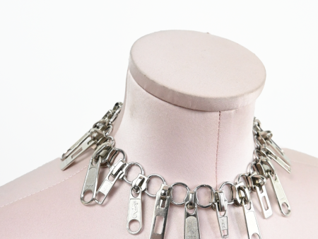 Zipper Choker Silver Online now