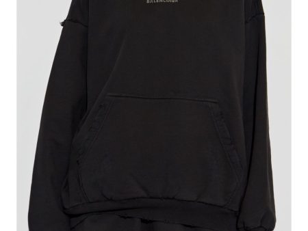 BALENCIAGA - Women Crystal Logo Hoodie For Discount