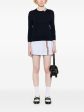 THOM BROWNE - Women Jersey Stitch 3 4 Sleeve Crew Neck Pullover  W 4 Bar Intarsia Cheap