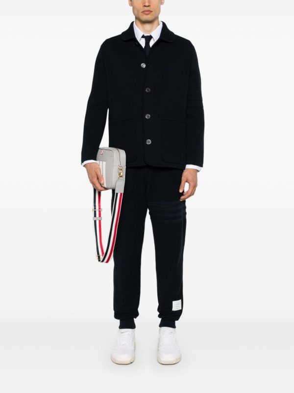 THOM BROWNE - Men W  Seamed In 4 Bar Stripe Sweatpants Sale