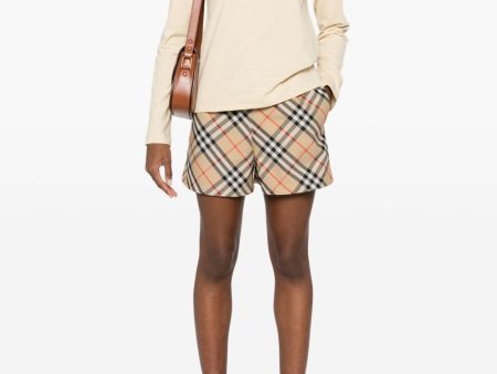 BURBERRY - Women Check Shorts Hot on Sale