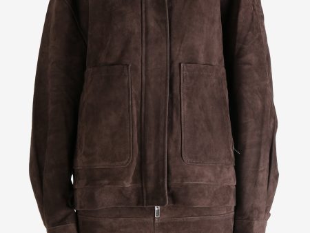 ATELIER NEW YORK - Unisex Suede Leather Blouson Jacket For Discount