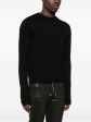 RICK OWENS - Men Cropped Biker Round Neck Sweater Supply