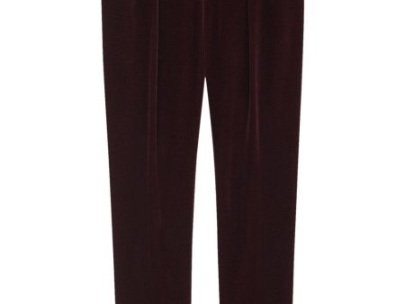 SAINT LAURENT - Men Velvet Tailored Pants For Cheap