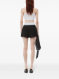 ALEXANDER WANG - Women High Waisted Pleated Short With Logo Elastic Online now