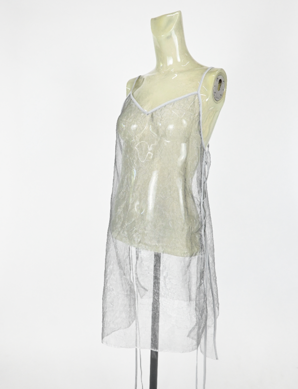 AVERY S Sheer silver XX dress Hot on Sale