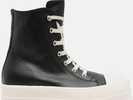 RICK OWENS - Women Leather Mega Bumper Sneaks Online now