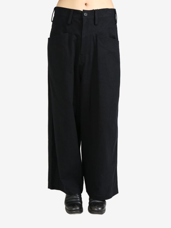 YOHJI YAMAMOTO REGULATION - Women Petal Pants Hot on Sale