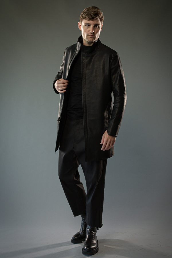 RORKE BADER - Men Terminal Leather Coat Online Sale