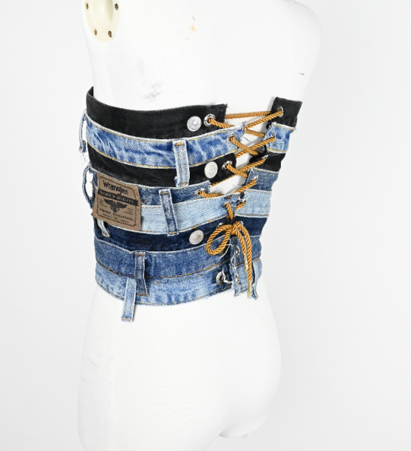 Denim Waist Band Corset (XS S) Online