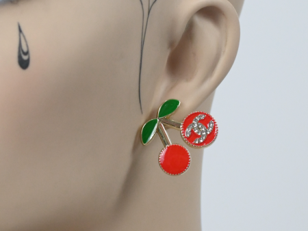 Cherry earrings Hot on Sale