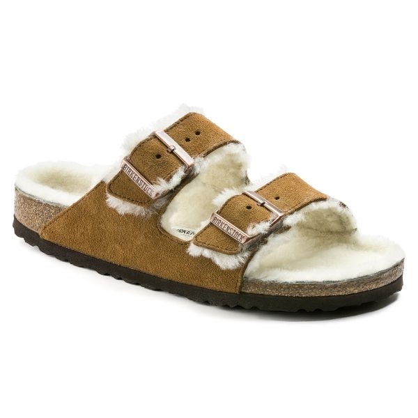 BIRKENSTOCK - Women Arizona Shearling Sandals Cheap