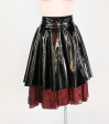 VINYL and vintage SILK LACE SKIRT (33  Waist) Online Hot Sale