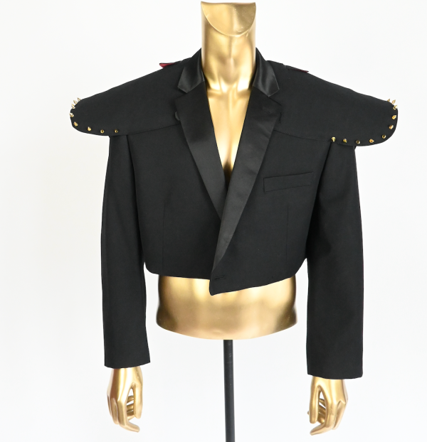 SPIKE SHOULDER CROP BLAZER Hot on Sale