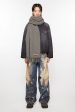 ACNE STUDIOS - Unisex Fringe Oversized Wool Scarf Sale