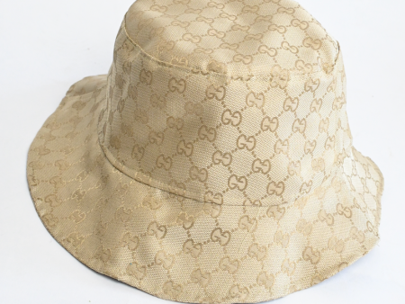 Gold (satin lined) bucket hats For Sale