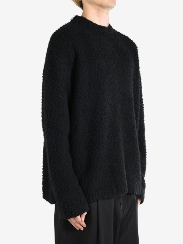 UMA WANG - Men Curly Wool Long Slv Top Hot on Sale