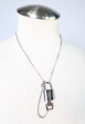 Silver lock necklace on Sale