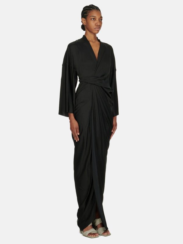 RICK OWENS - Women Wrap Gown Dress Sale