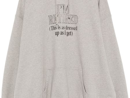 VETEMENTS - Unisex I M Retired Oversized Hoodie on Sale