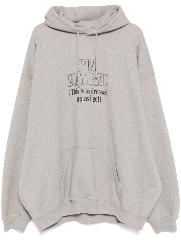 VETEMENTS - Unisex I M Retired Oversized Hoodie on Sale