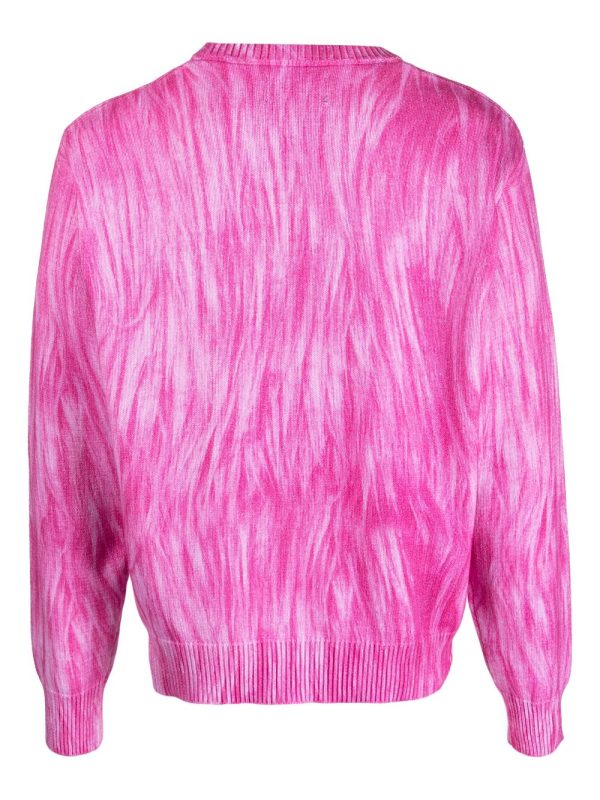 STUSSY - Men Printed Fur Sweater on Sale