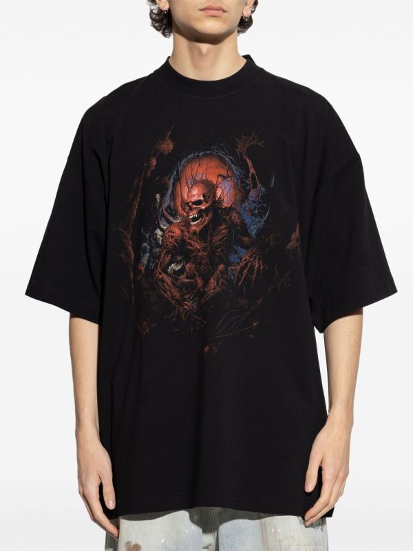 VETEMENTS - Unisex Death Metal Oversized T-shirt Cheap