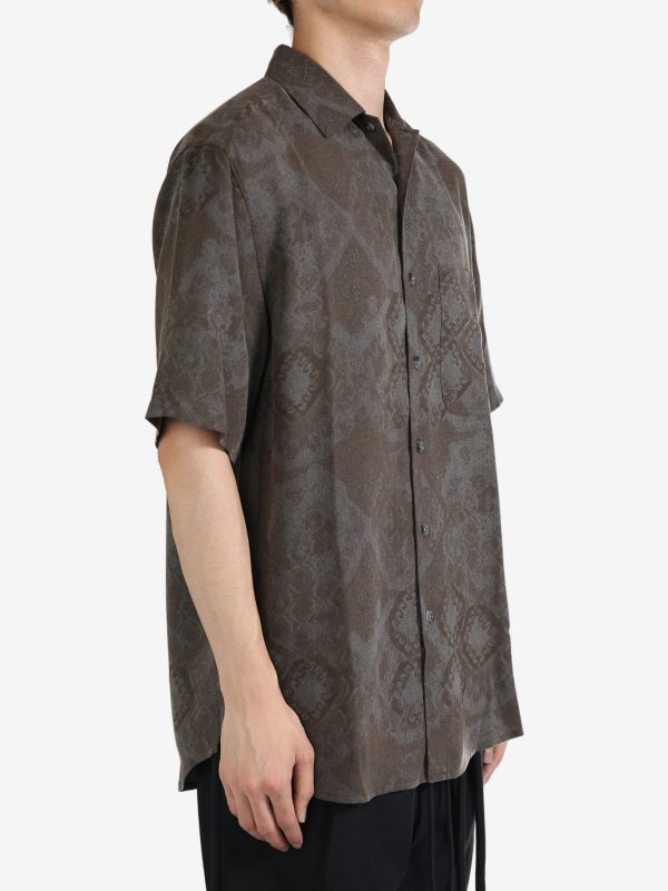 SONG FOR THE MUTE - Men Short Sleeve Oversized Shirt Online Hot Sale