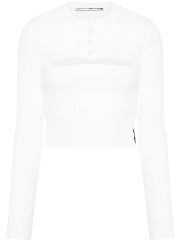 ALEXANDER WANG - Women Cropped Cardigan With Cam I Tank Twinset Online