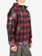 THUG CLUB - Men Arab Sword Flannel Zip-up Jacket Online Sale