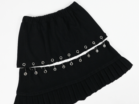 ME TO YOU knit safety pin skirt For Cheap