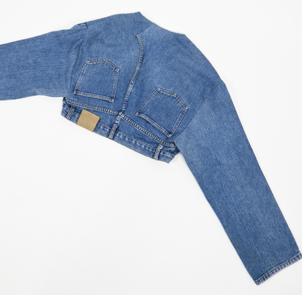 Denim Pants Jacket (Size M L) Online Sale