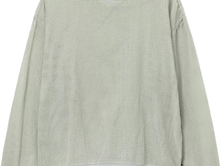 STUSSY - Men Cotton Mesh Long-Sleeve Crew Top Supply