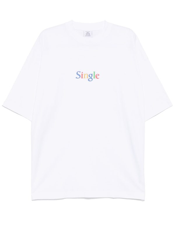 VETEMENTS - Unisex Single Oversized T-shirt Online Hot Sale