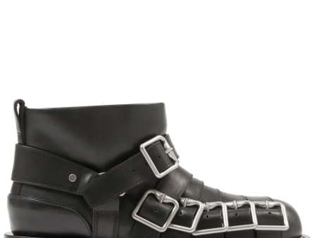 BURBERRY - Women Leather Strap Boots For Cheap