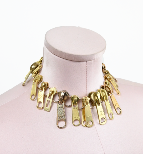 Zipper Choker Gold Online