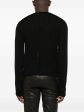 RICK OWENS - Men Cropped Biker Round Neck Sweater Supply